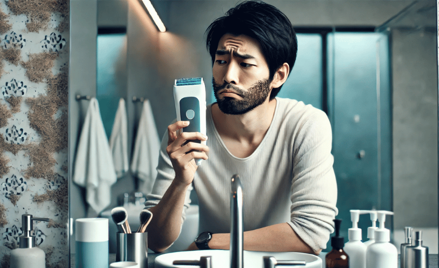 ブラウン光美容器は男性の顔に使えるか？