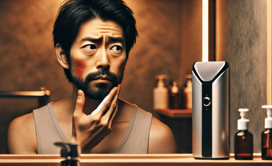 ブラウンでヒゲ脱毛するやけどのリスク